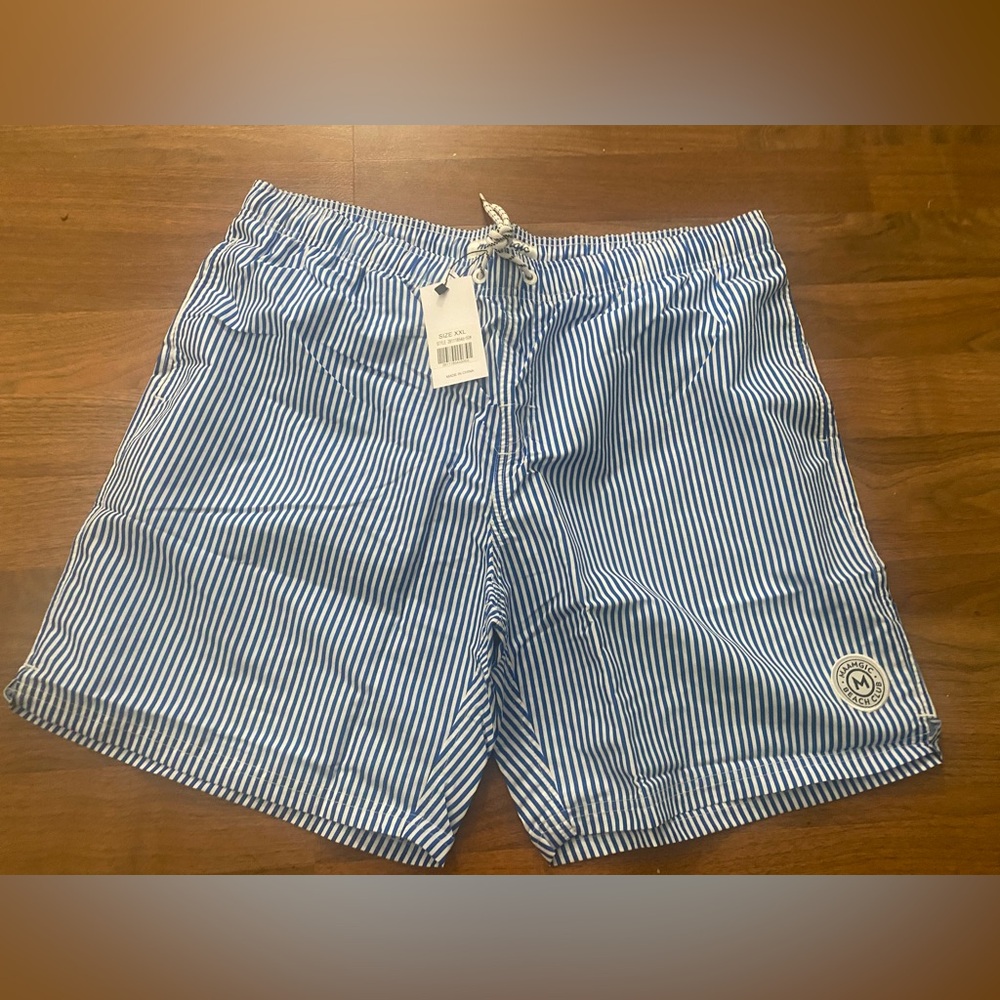 Maamgic Striped swim trunks for men XXL